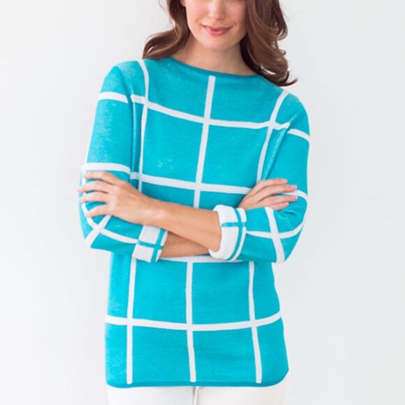 Pima Cotton Grid Jewel - Picture 1 of 1